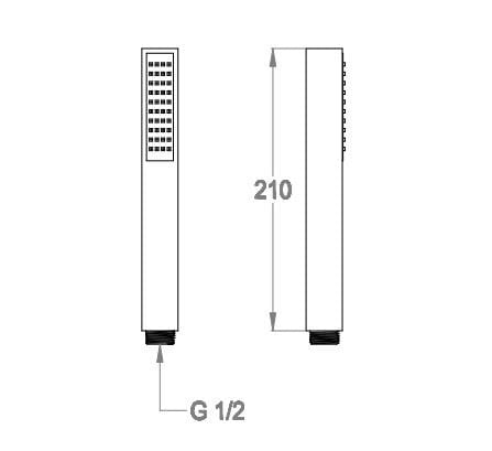 Ручной душ с системой защиты от накипи Fir Italia подъемные стержни ARCH-00049499 - Вид №2