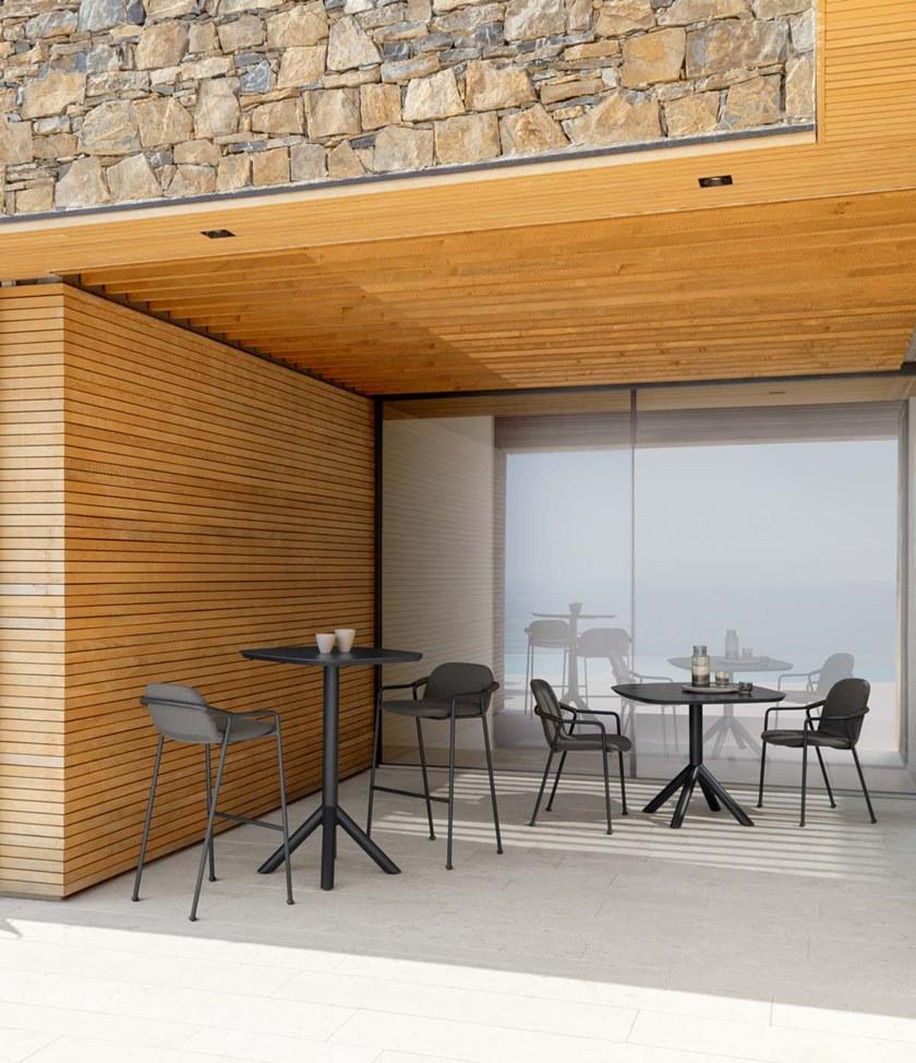 Talenti Садовый стол из алюминия и столешница из керамогранита Coral Cortb75 - Вид №2