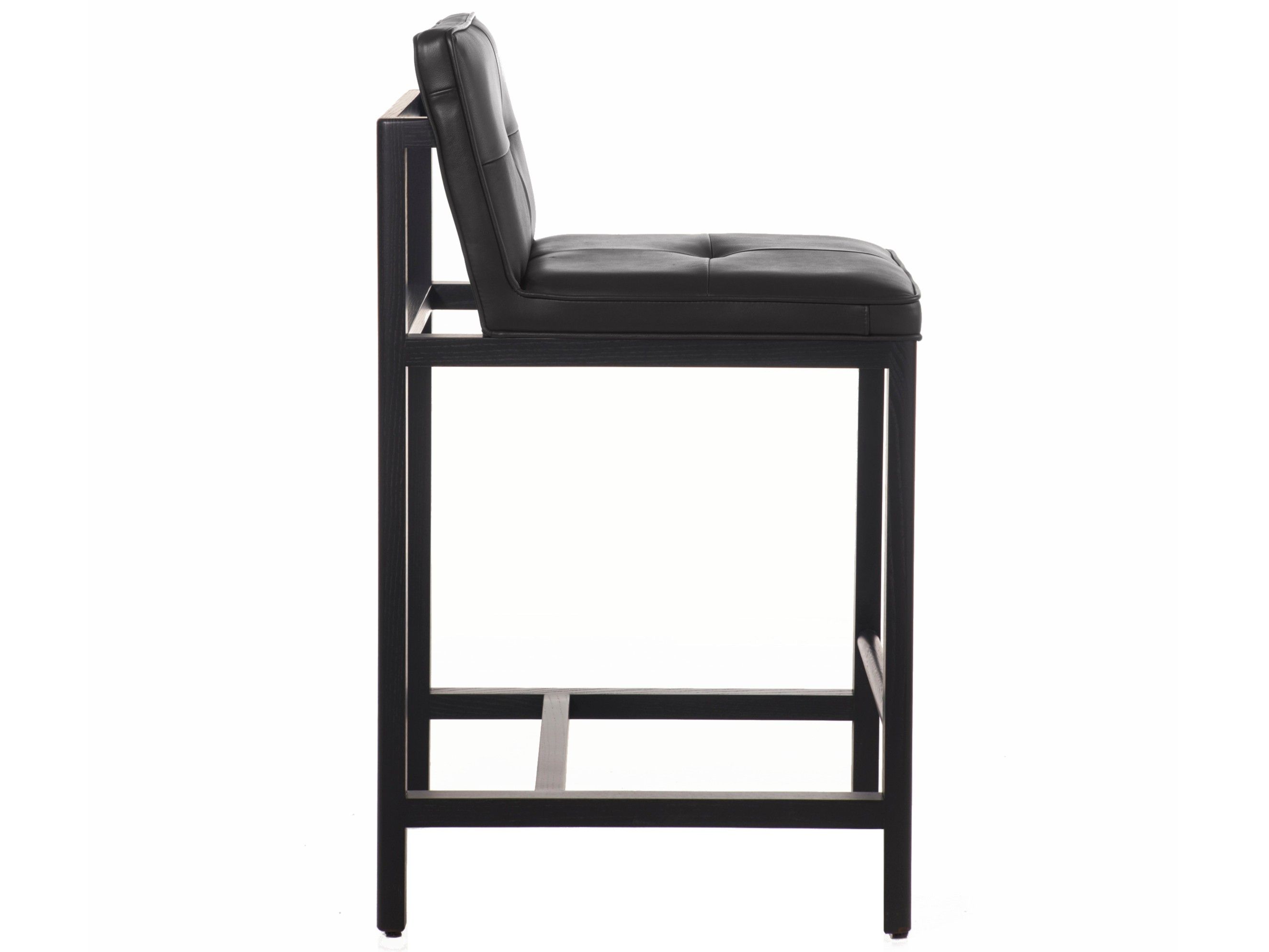 Кожаный мягкий стул со спинкой BassamFellows Wood Frame Dining ARCH-00068313 - Вид №6