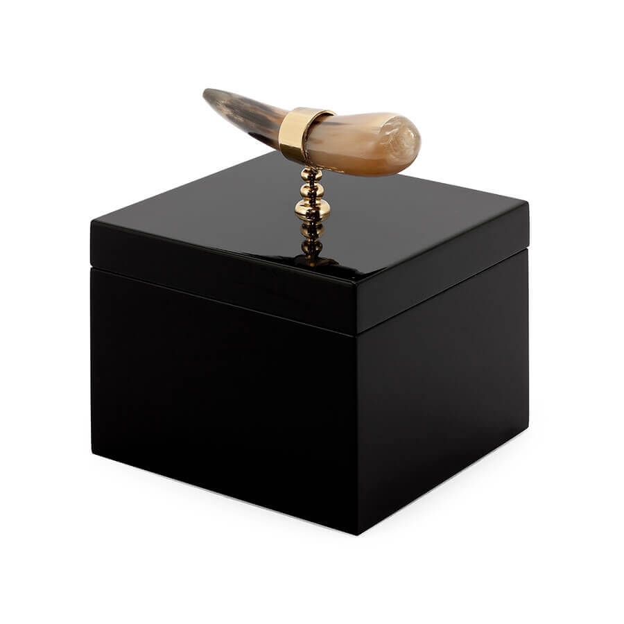 600629-90 ABHIKA КОРОБКА РОГ ДЕКО BLACK 