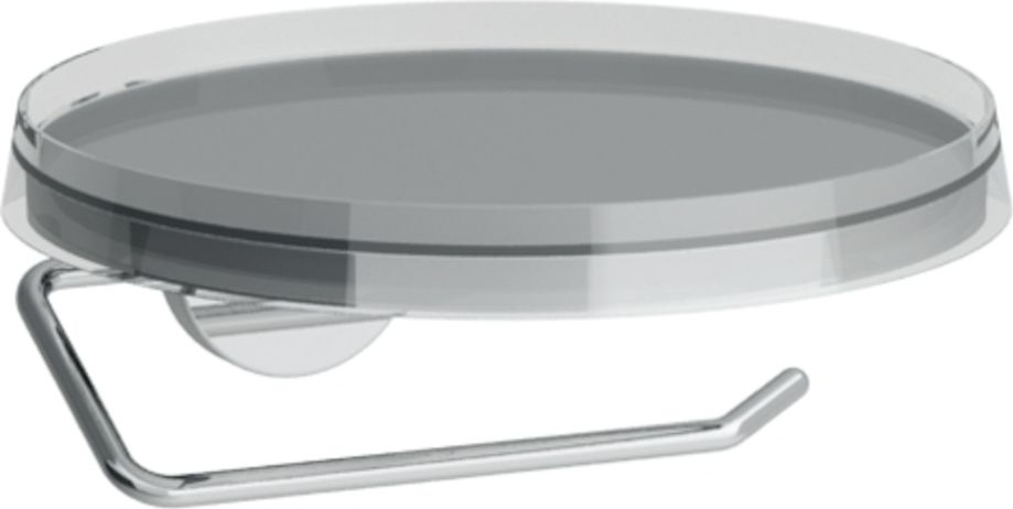 H3843320040001 Держатель для туалетной бумаги с диском цвета "прозрачный кристалл" LAUFEN PRO