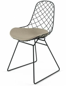 Alias Стул с основанием из стали с порошковым покрытием, со встроенной подушкой Kobi