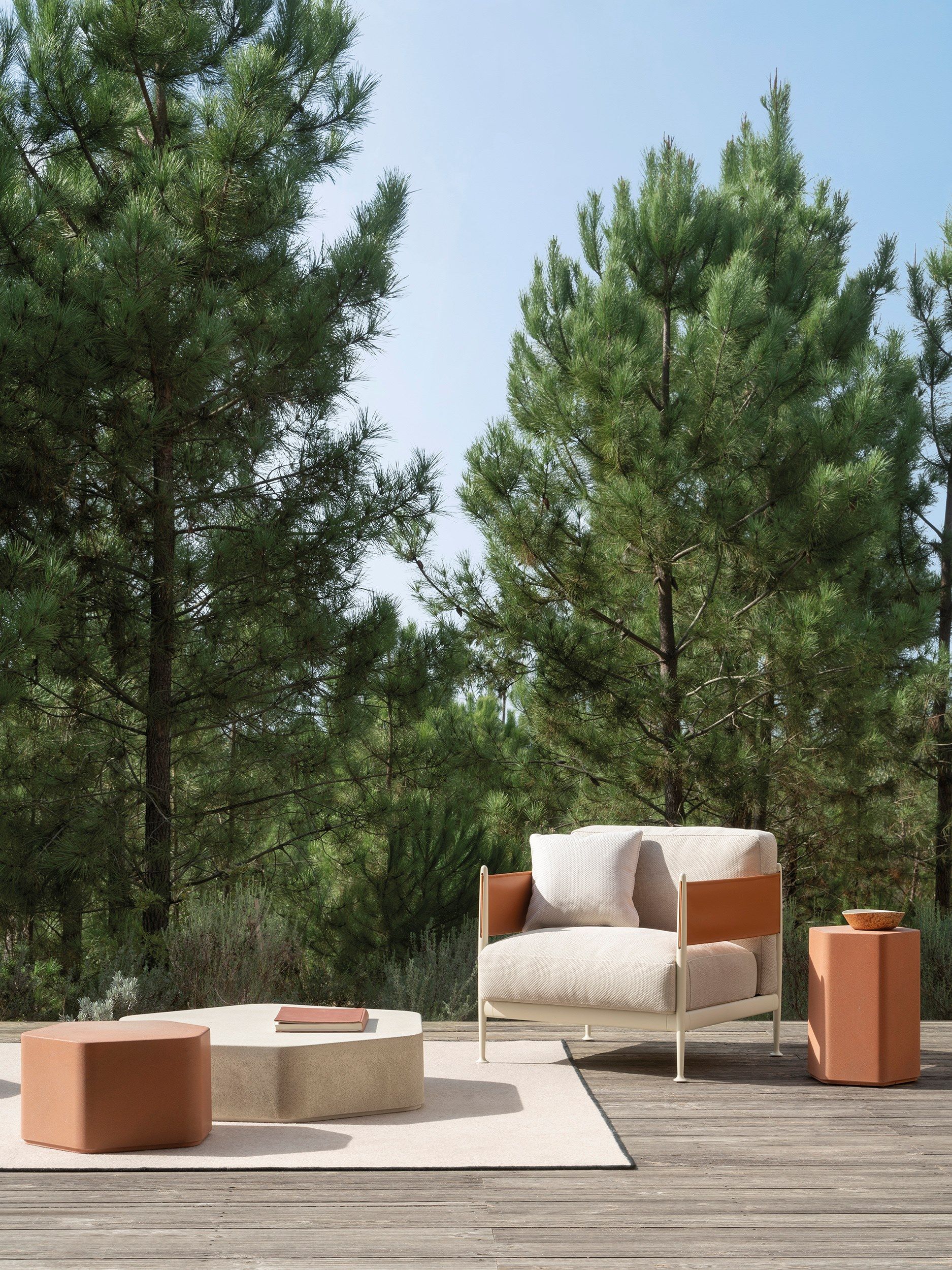 Мягкое тканевое садовое кресло с подлокотниками EXPORMIM Obi ARCH-00027529 - Вид №3