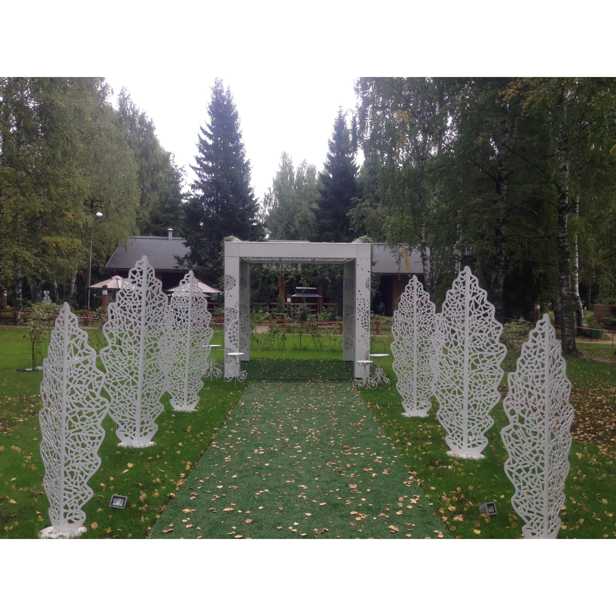 82245714 Садовая скульптура Leaf 123 см Santreyd  - Вид №4