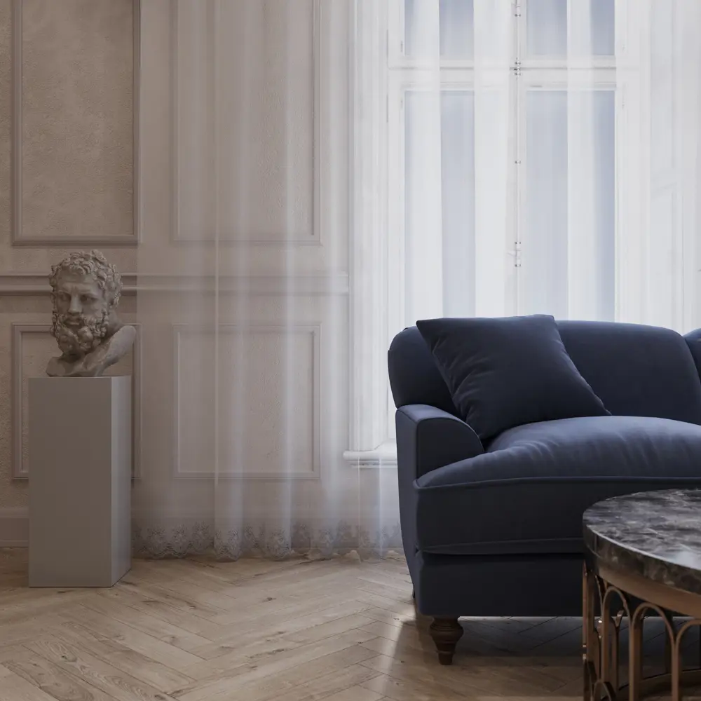 Тюль на ленте Kaleo 300x280 см цвет серый MIAMOZA STLM-2132107