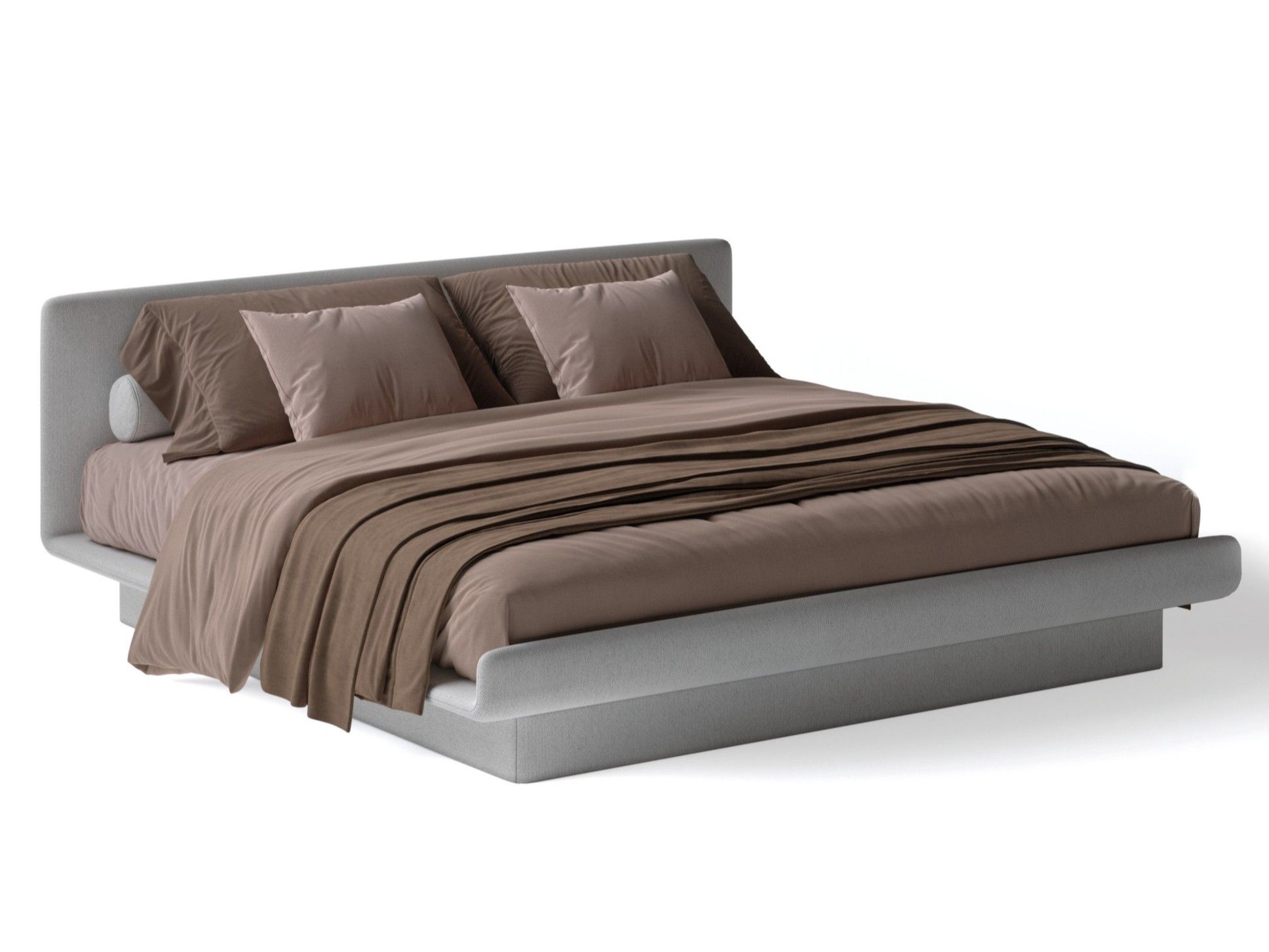 Двуспальная кровать из ткани с мягким изголовьем Gallotti&Radice Lilas ARCH-00118757