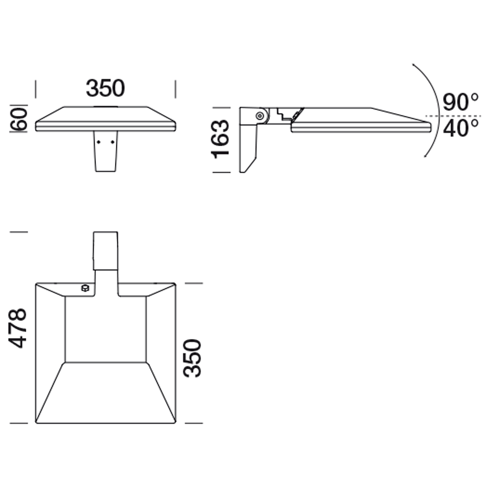 8850719 Проектор Platek TARSIUS Proiettore  TARSIUS Floodlight - LED 3000K Asymmetrical  - Вид №6