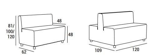 Диван для контракта Domingo Salotti Леви ARCH-00022001 - Вид №2
