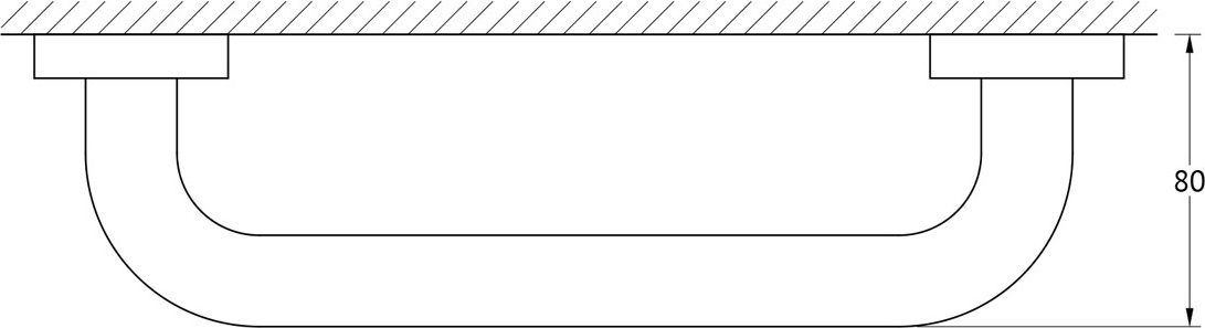 HAR 042 Поручень Ø25 mm/30 cm ARTWELLE Harmonie - Вид №1
