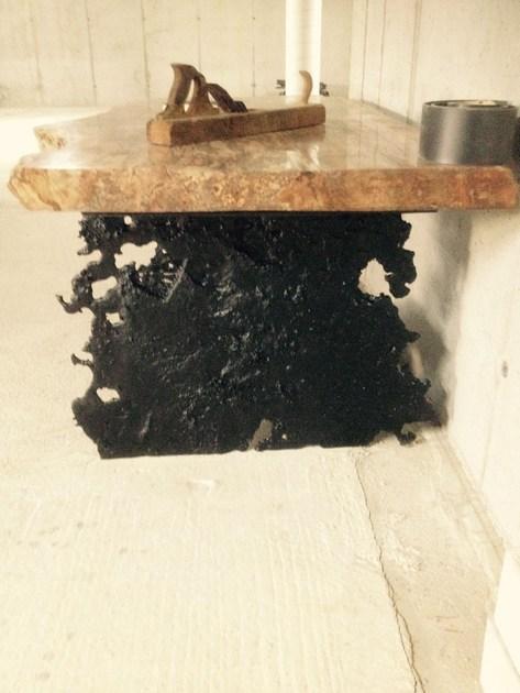 ANTICO TRENTINO Низкий круглый журнальный столик из полимера Tavoli in legno pietrificato sun-id-1452581 - Вид №12