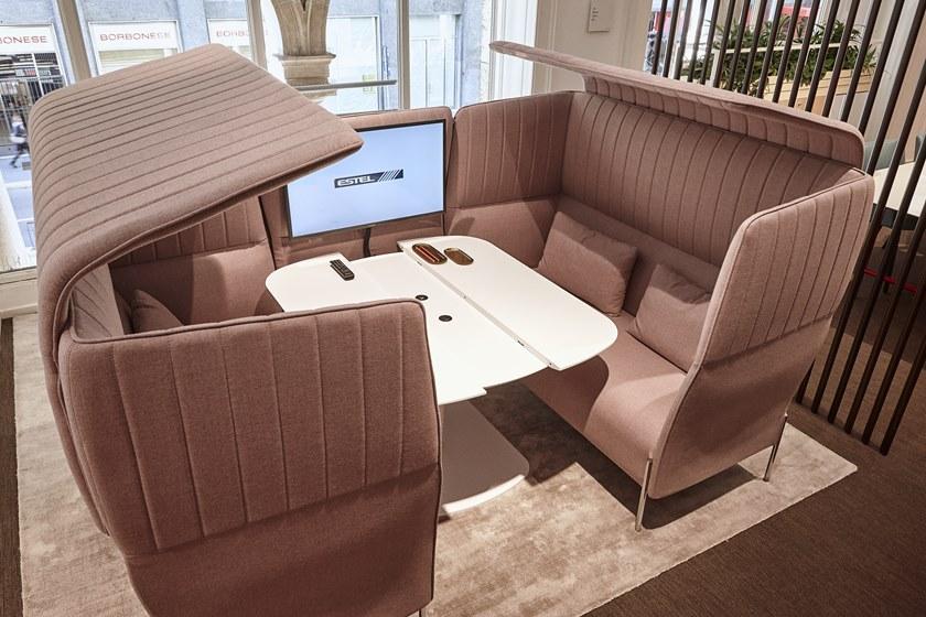 ESTEL GROUP Мягкий кожаный диван с высокой спинкой Dolly sun-id-1360779 - Вид №9