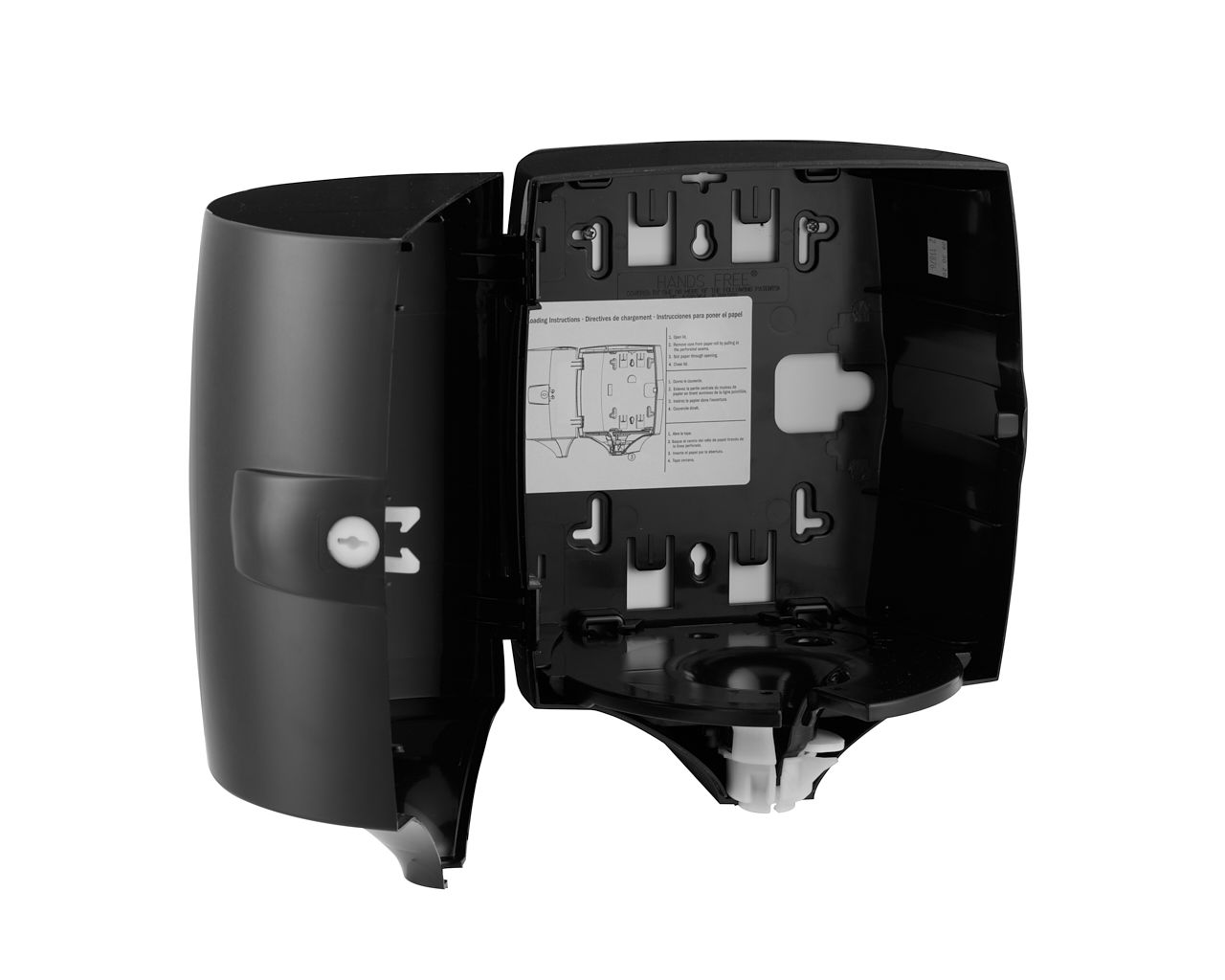 CEC701 Контейнер для сложенных бумажных полотенец ONE CENTER PULL, пластик АБС, черный Merida  - Вид №6