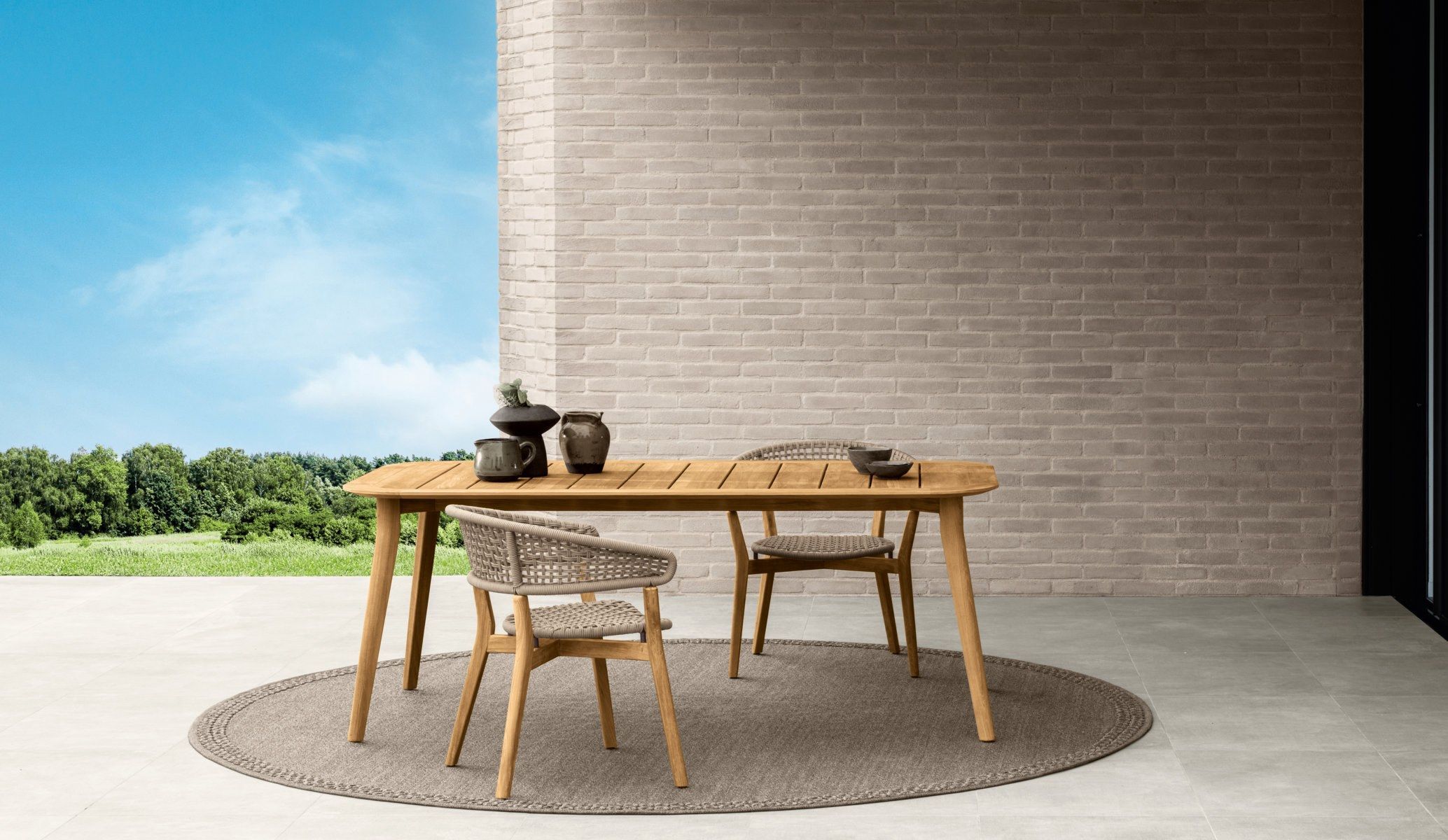 Прямоугольный садовый стол HPL Talenti Moon Teak ARCH-00018909 - Вид №3