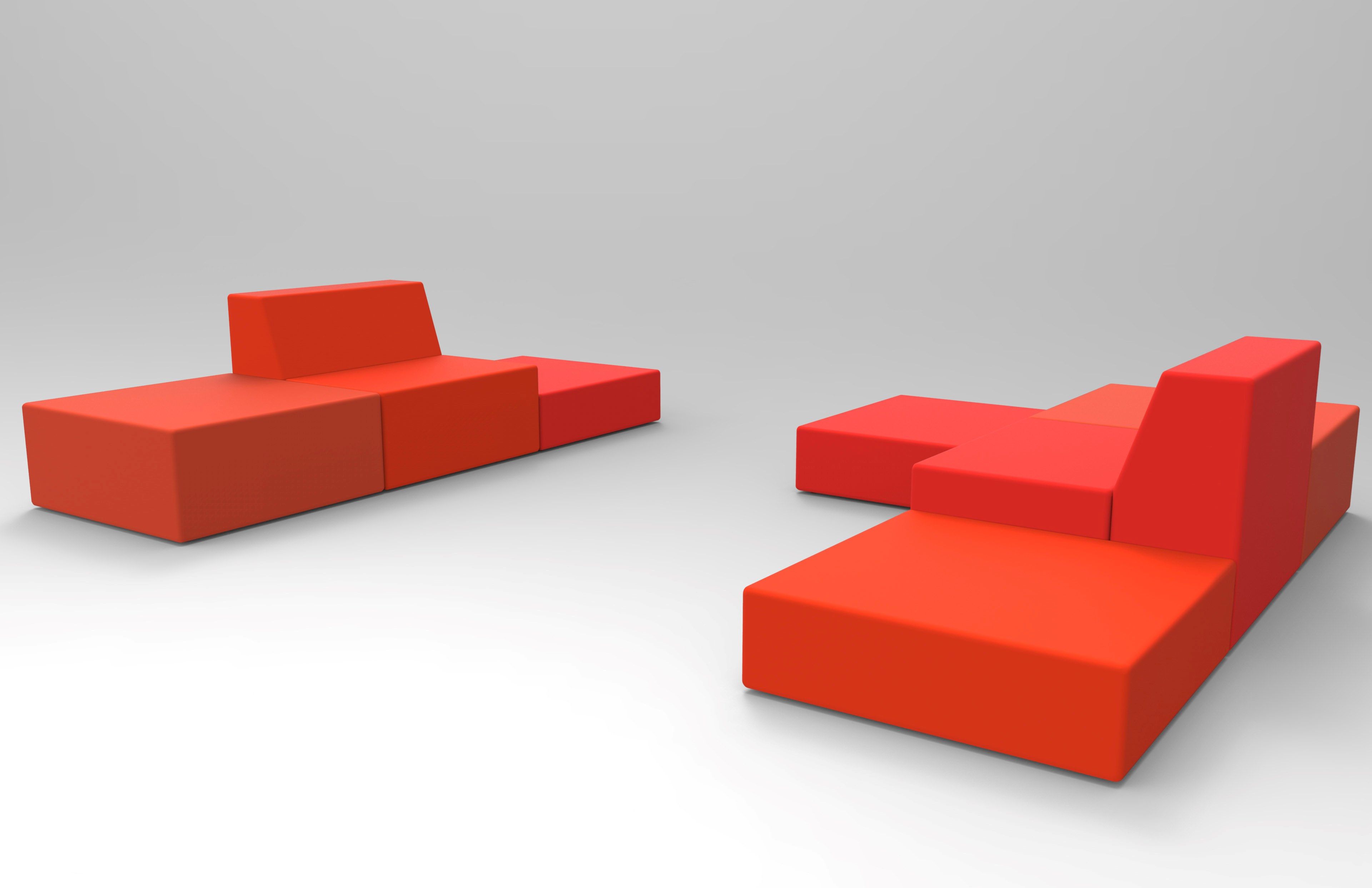 Модульный диван для контракта из пены QM Quinze & Milan Rpbw ARCH-00090123 - Вид №12