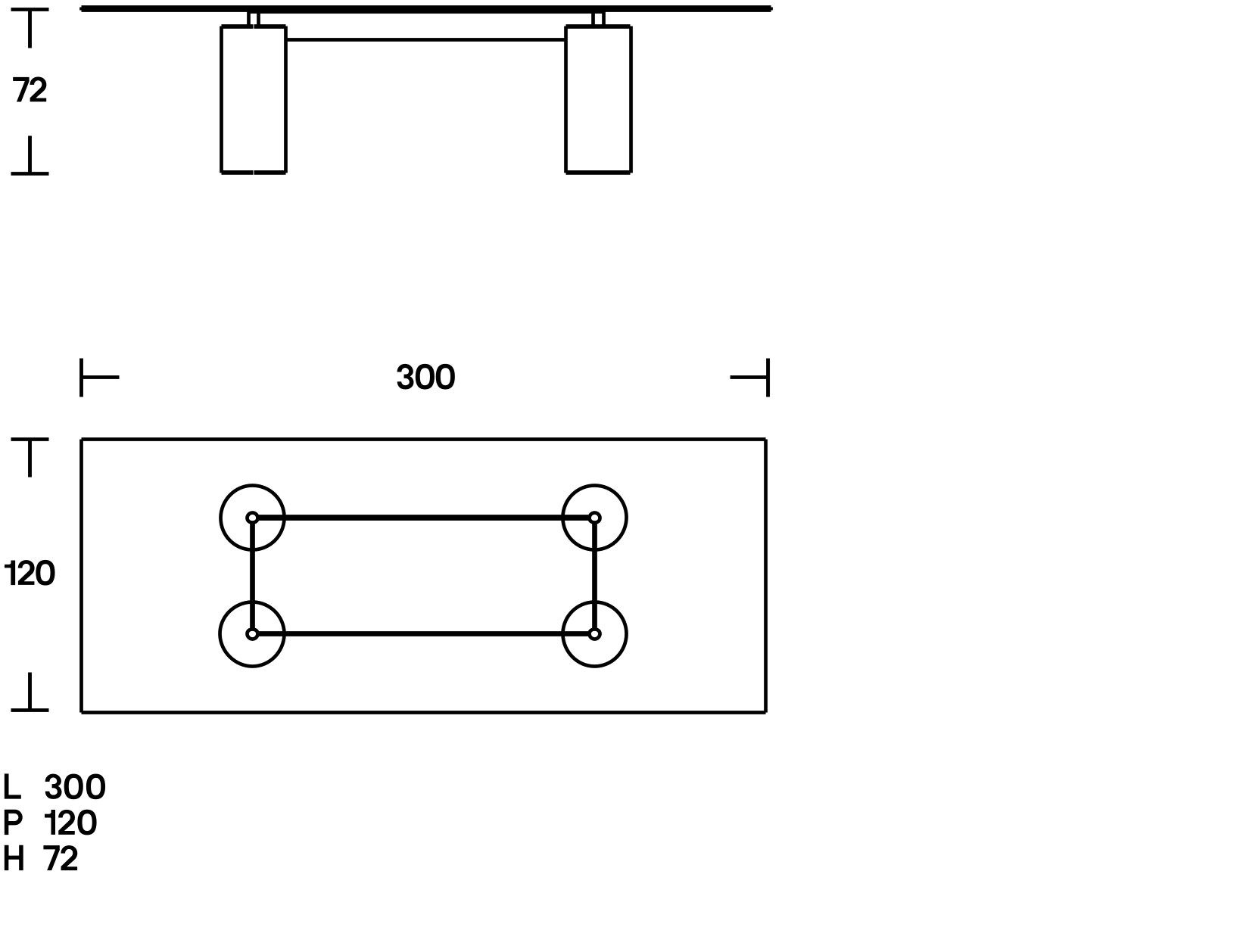 Прямоугольный стеклянный стол с основанием в прохладном ACERBIS SERENISSIMO ARCH-00131226 - Вид №7