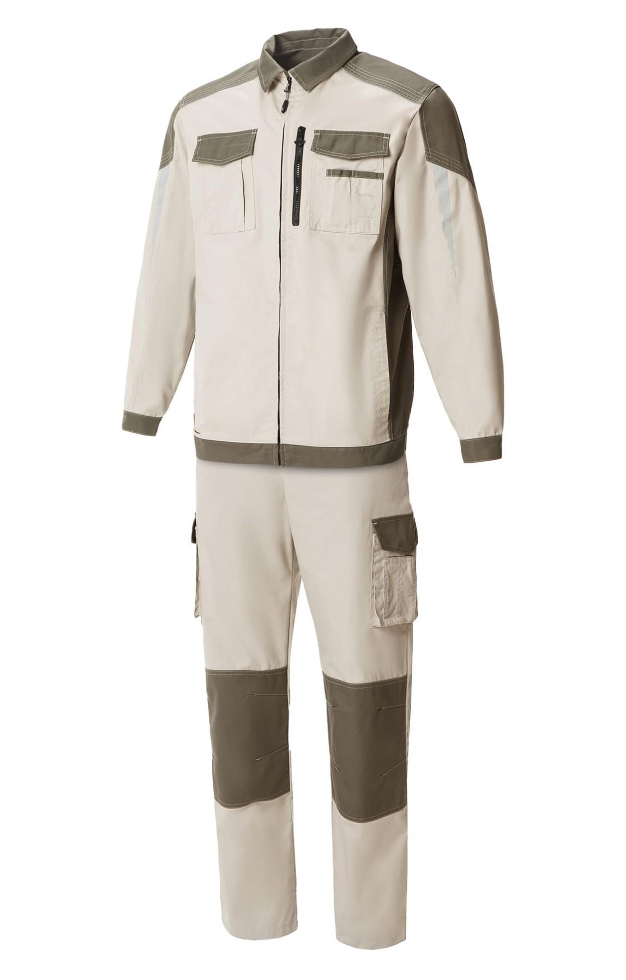 4973743 Костюм  NEW цвет серый песок с серым хаки STATUS  Летняя спецодежда  размер 56-58/182-188 