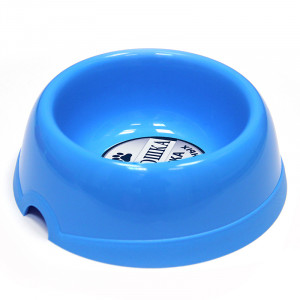 ПР0037531 Миска для животных пластиковая голубая 200мл ХОРОШКА