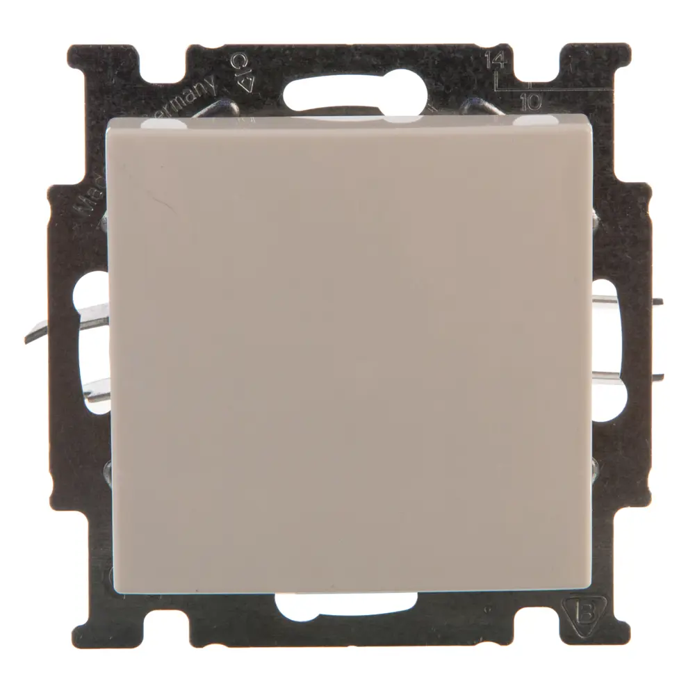 Выключатель проходной встраиваемый ABB Basic 55 1 клавиша, цвет белый Basic55 STLM-2139840