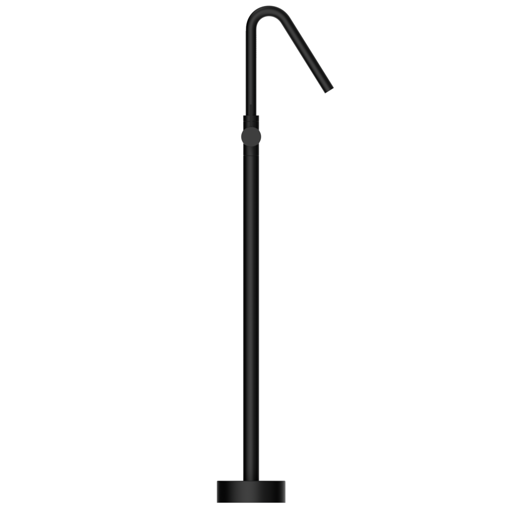 D412-N Напольный смеситель для ванны и душа, черный матовый duten 