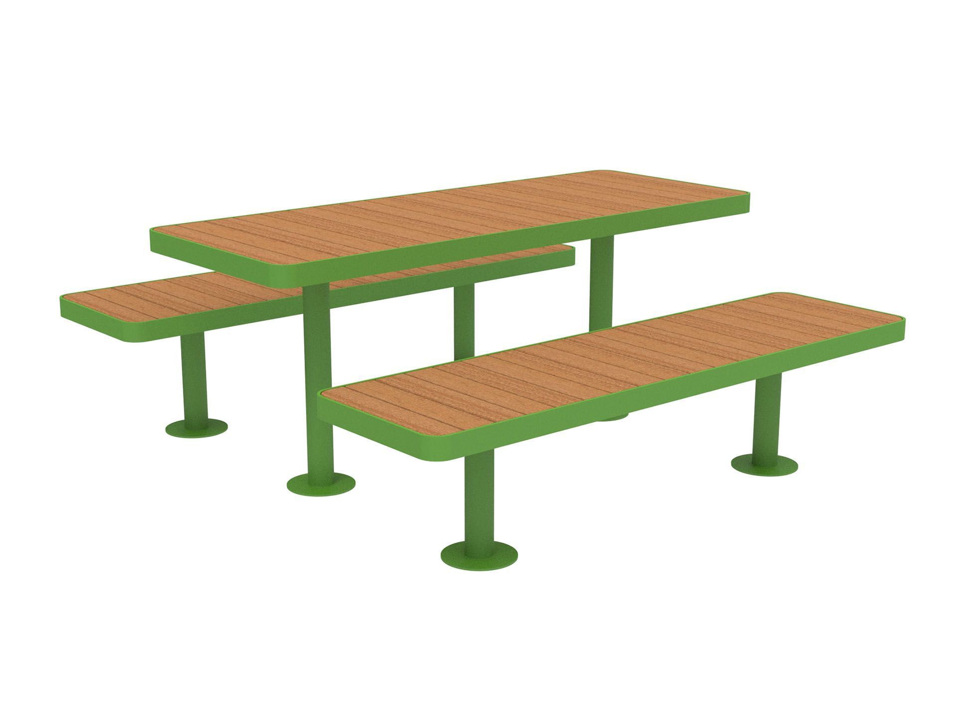 Стол для пикника со встроенными скамейками Lazzari палуба ARCH-00057717 - Вид №11