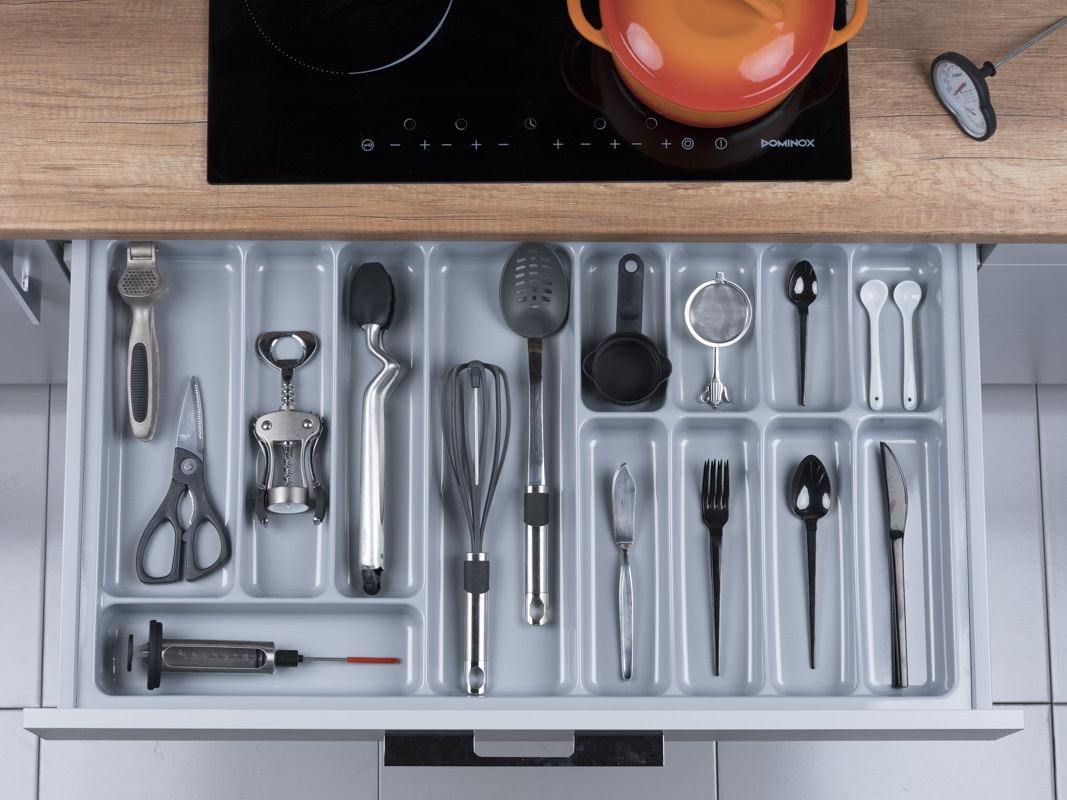 Лоток для столовых приборов Tidy 900 Pearl Grey  NAVAKO 10230 - Вид №3