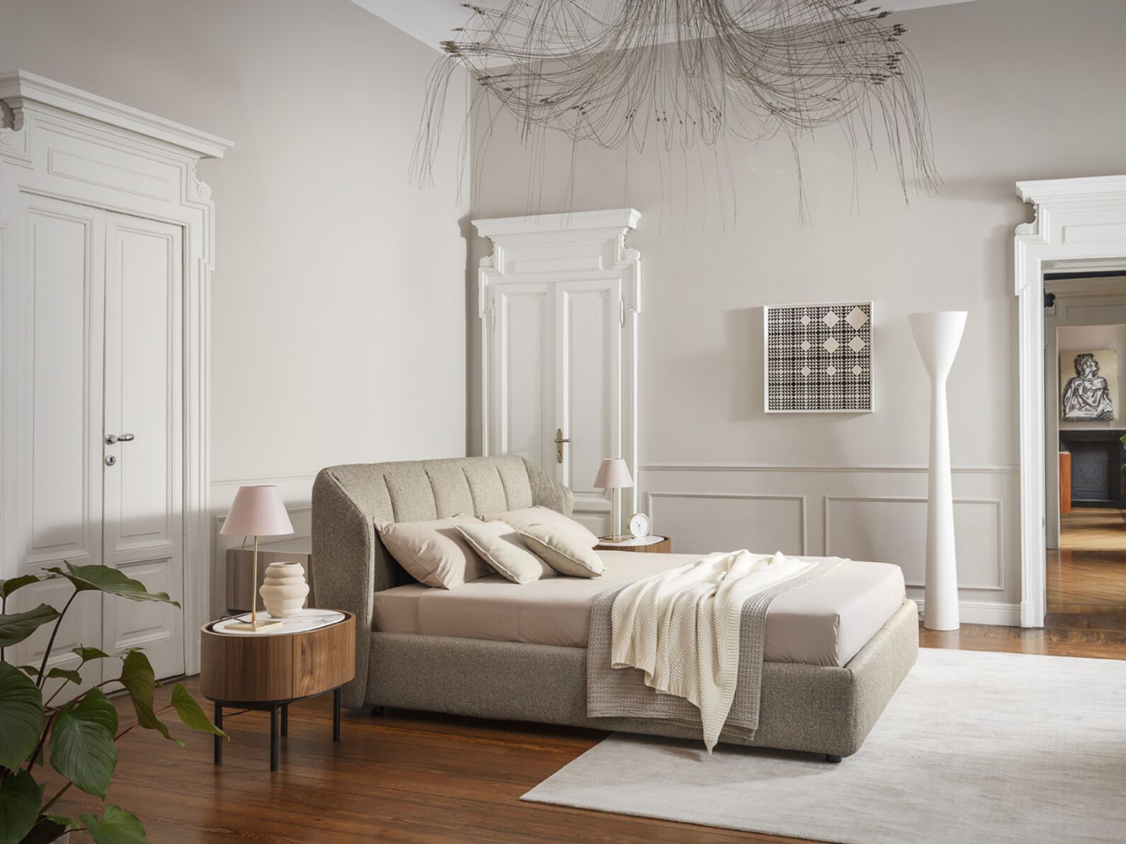 Мягкая кровать из ткани Calligaris Jill ARCH-00106769 - Вид №2