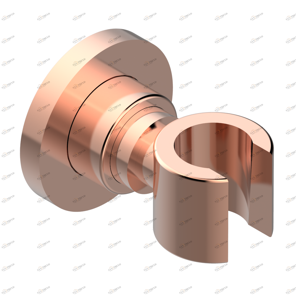 U2E-53F Кронштейн стационарный встраиваемый в стену Thg-paris Infini белый фарфор с платиновым декором Blush PVD U2E 53F CAT.F