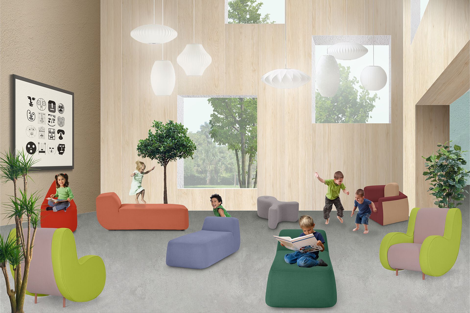 Тканевое кресло с подлокотниками Adrenalina Kids collection ARCH-00064815 - Вид №2