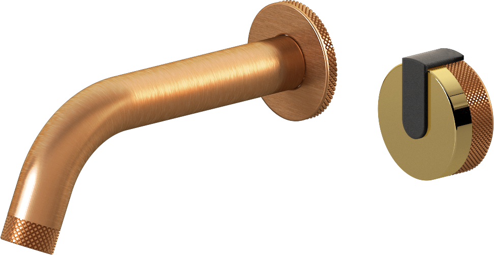 E-11535-R1AU-L1BK-BRG Настенный прогрессивный смеситель скрытого монтажа для раковины GRAFF MOD+