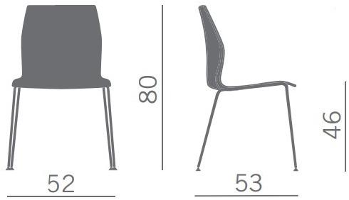 Kastel Приставной стул из полипропилена Kalea sun-id-1510987 - Вид №3