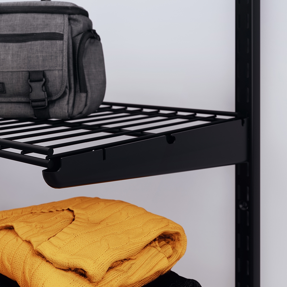 Кронштейн для сеточных полок 306мм черный LJPS0458 Public Steel Россия  - Вид №1