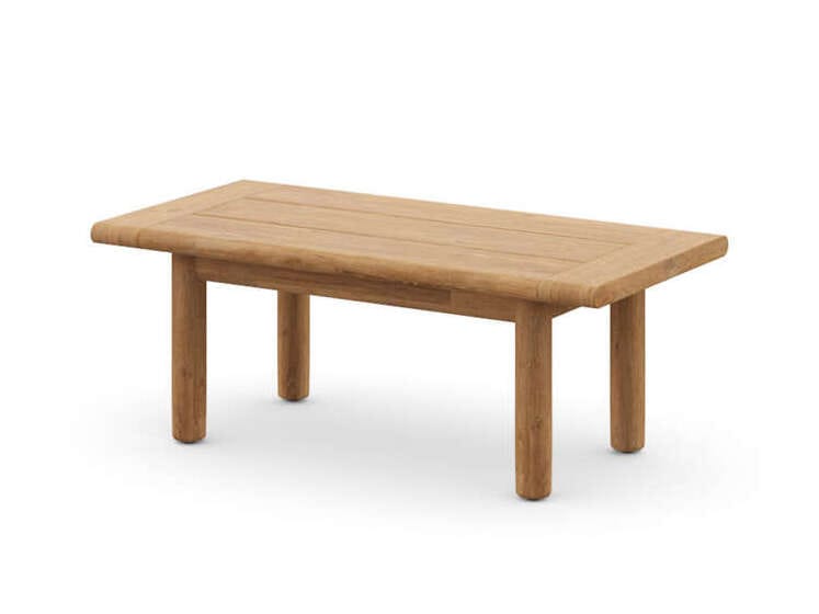 Низкий прямоугольный садовый столик из тикового дерева DEDON TIBBO ARCH-00151564