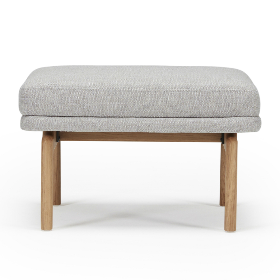 Пуф Egsmark, лакированный дуб, светло-серый Kragelund 42000202163 - Вид №1