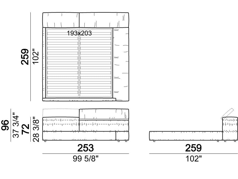 Двуспальная кровать для хранения Arketipo ARCH-00091972 - Вид №14