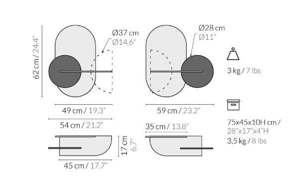Деревянная полка со скрытым отсеком для хранения Woodendot Alba ARCH-00008922 - Вид №1
