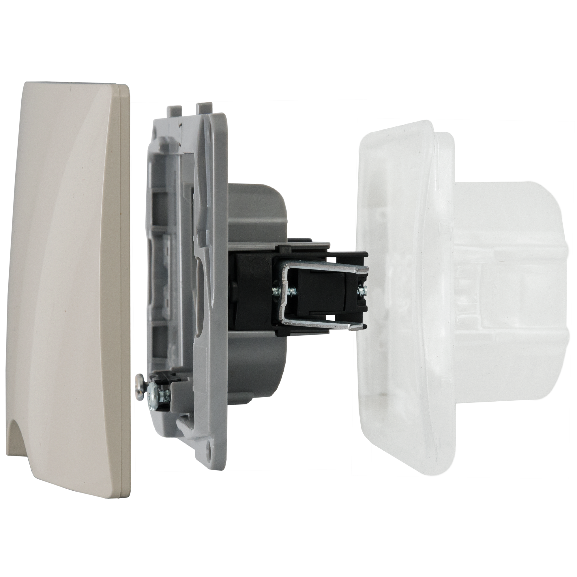 Legrand Etika - вывод кабеля с фиксатором для многопостовых рамок 82496486 STLM-0028697 - Вид №4