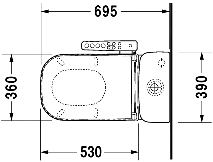 21420900002 Компакт унитаз с бачком Белый Duravit D-Code Германия - Вид №11