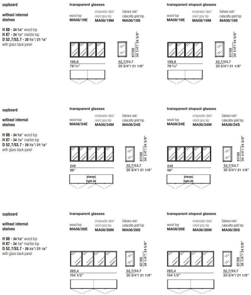 Molteni & C. Хрустальный буфет с распашными дверцами sun-id-1508529 - Вид №4