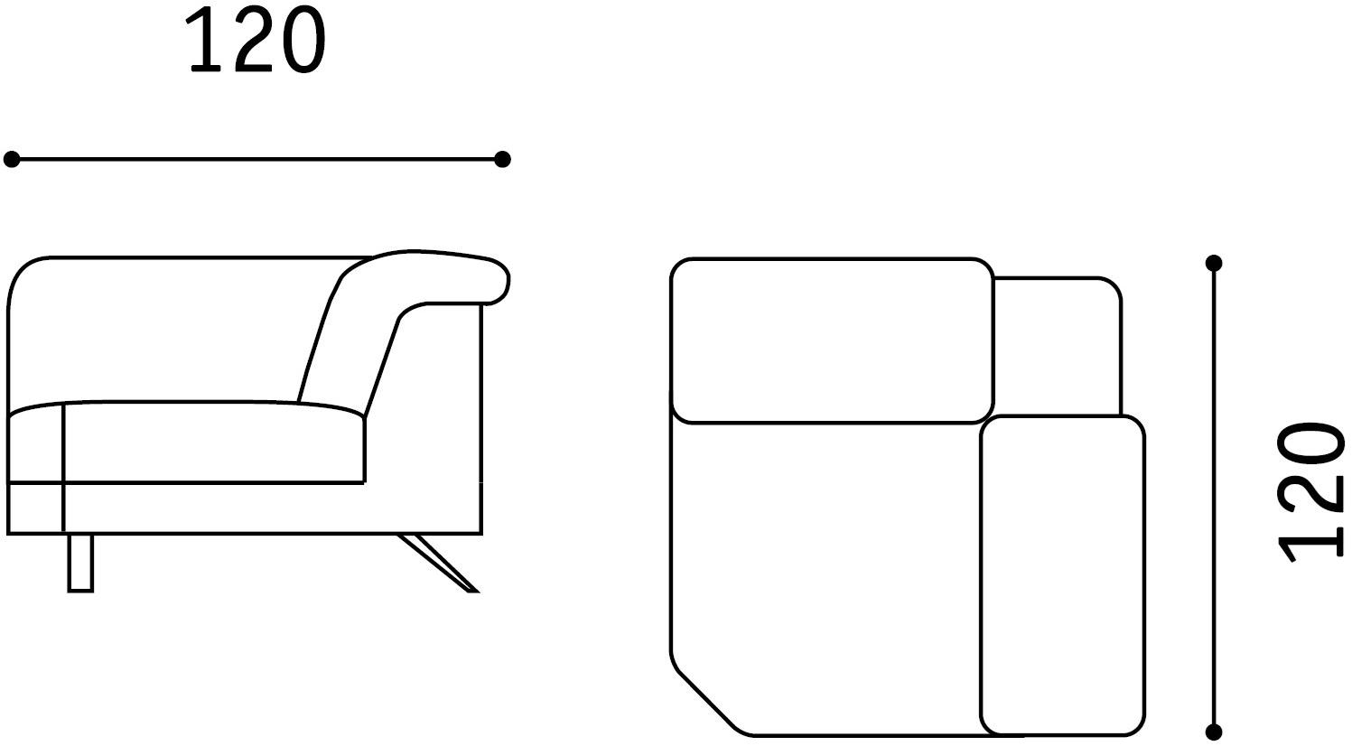 Febal Casa Угловой кожаный диван с подголовником Scena sun-id-1466528 - Вид №25