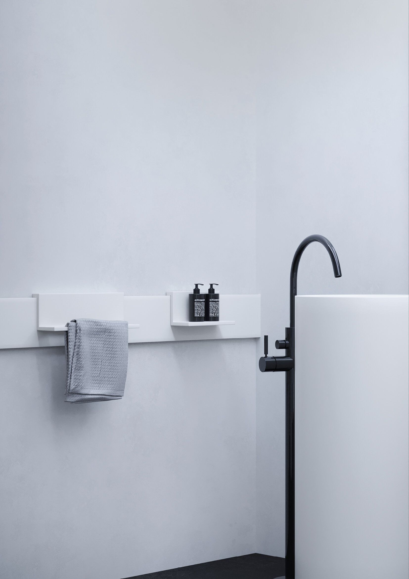 Система спинки с аксессуарами Corian® Acquapazza Corian ® elements ARCH-00039552 - Вид №6