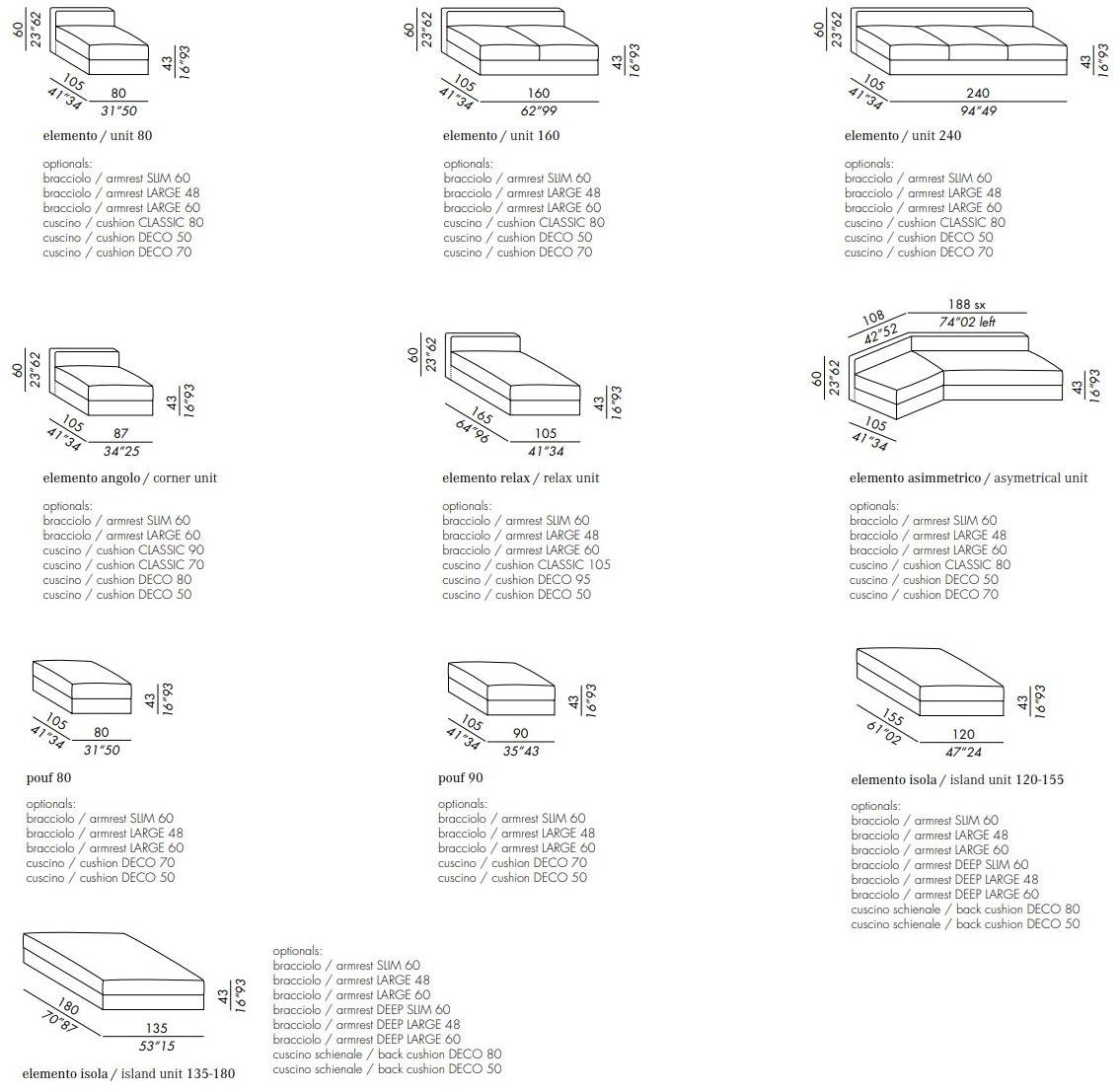 Meridiani Секционный диван со съемным чехлом из ткани Harold sun-id-1399953 - Вид №15