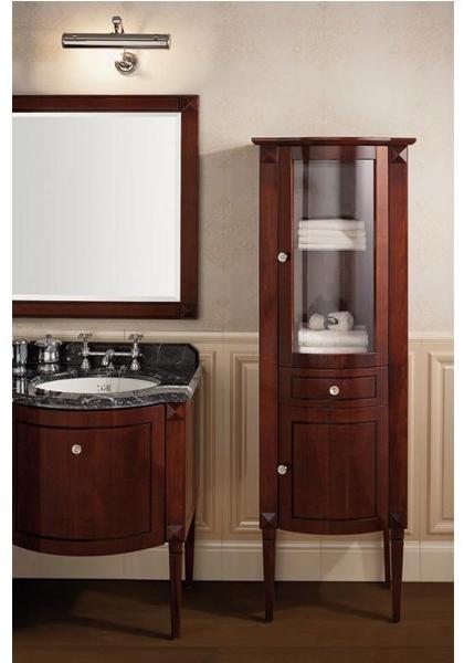 Gentry Home Высокий деревянный шкаф для ванной с дверцами Chester sun-id-1459970 - Вид №1