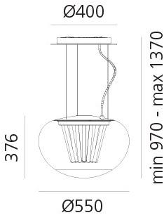 Artemide Led подвесной светильник с прямым светом из дутого стекла sun-id-1482690 - Вид №6