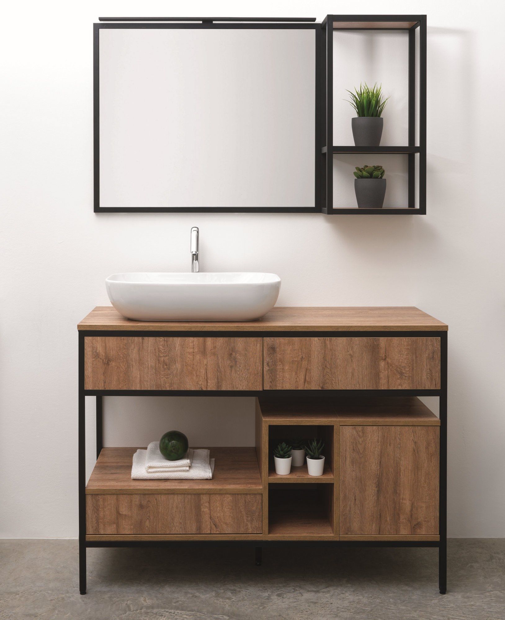 Деревянный навесной шкаф для ванной комнаты GSG Ceramic Design SYSTEM ARCH-00142396 - Вид №2