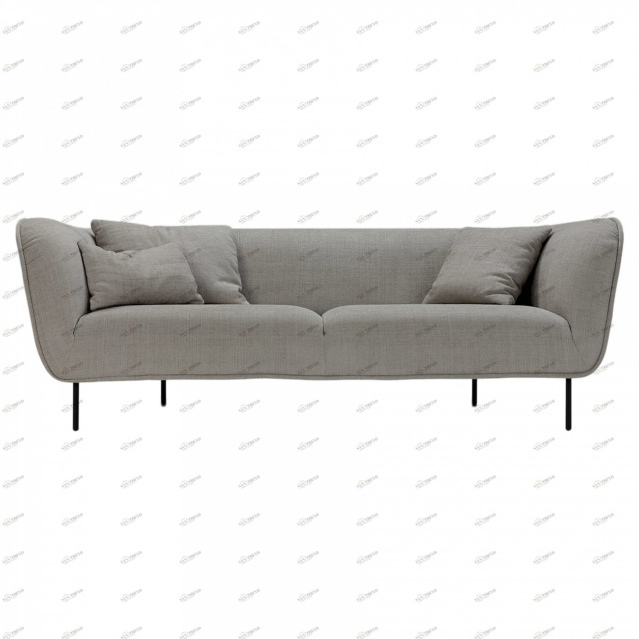 Диван Maja трехместный прямой серый SITS ДИЗАЙНЕРСКИЕ, ДИВАТ MAJA 192463 Серый 