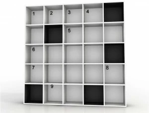 altreforme Открытый книжный шкаф из алюминия Festa mobile, parigi anni venti