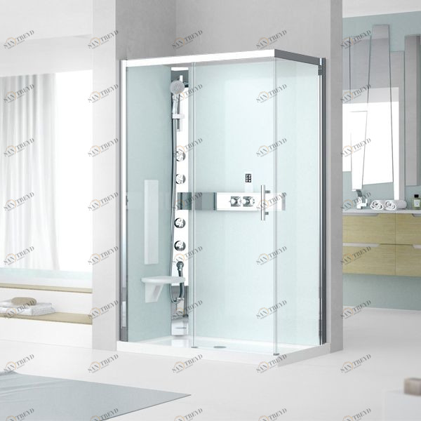 Novellini. Душевая кабина 100x80 A100x80 HYDROMASSAGE с низким душевым поддоном GLAX 3 GL3A100SM11KGL3A100DM11K