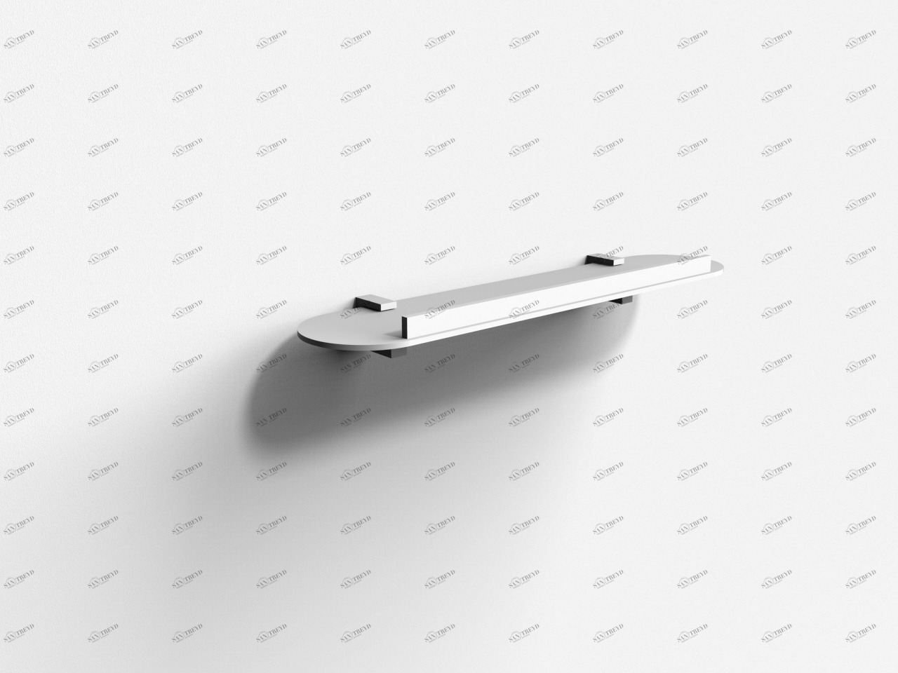 SLAB Матовая белая металлическая полка 45CM IBB1974 SL45.04.02.BIO 