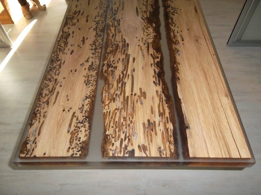 ANTICO TRENTINO Прямоугольный обеденный стол Lebrìc design - legno e resina sun-id-1416809 - Вид №7