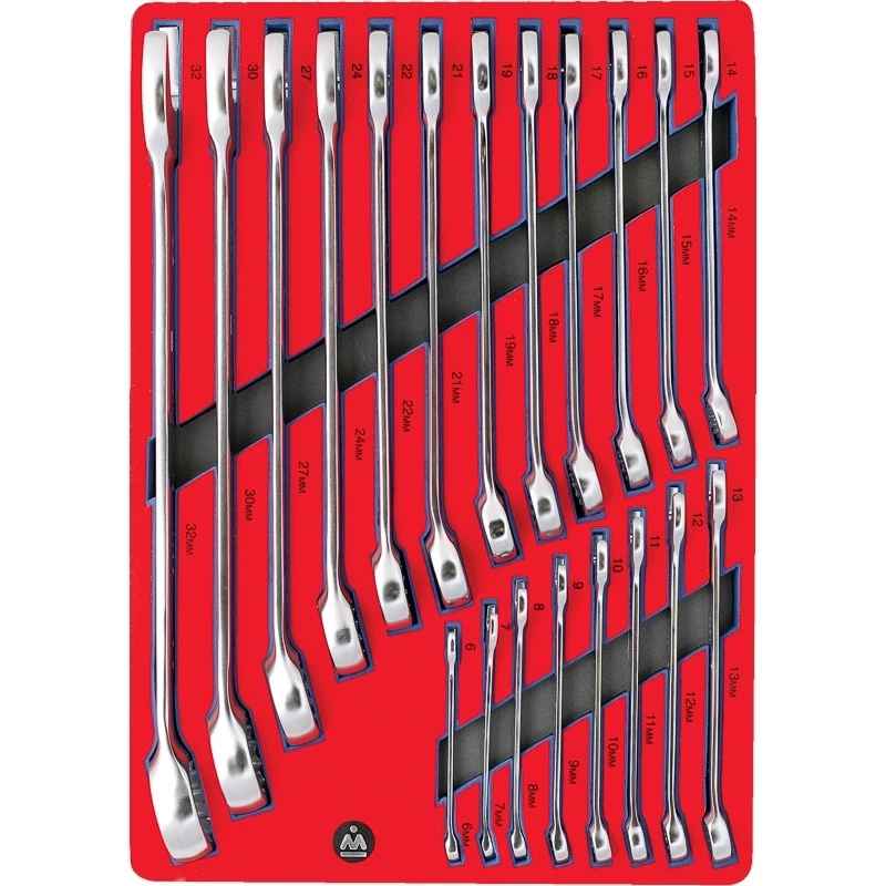 МАСТАК Набор комбинированных ключей, ложемент, 20 предметов Верстакофф 5-21120